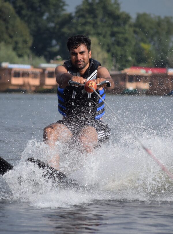 Water Skiing on Dal Lake in Srinagar
