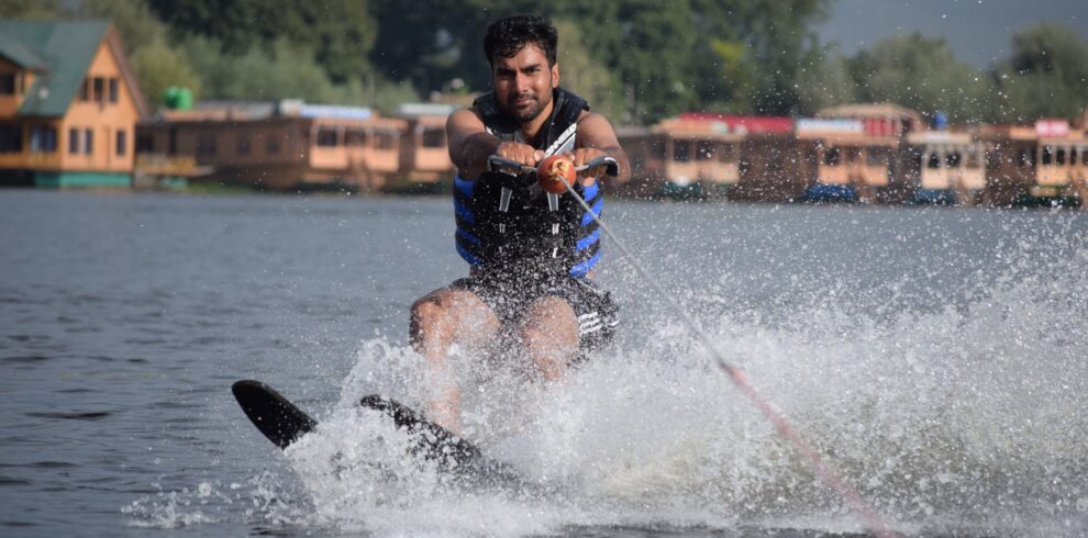 Water Skiing on Dal Lake in Srinagar